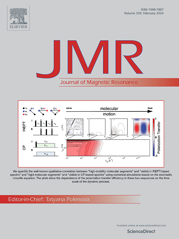 Go to journal home page - Journal of Magnetic Resonance